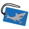R. Nichols Travel Shark Luggage Tag - Sturdy Waterproof Plastic Travel Labels for Baggage, Suitcases, Backpacks, and Diaper Bags, 2.5 Inch x 4 Inch Tag with Black Loop Attachments view 1
