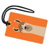 R. Nichols Llama Luggage Tag - Sturdy Waterproof Plastic Travel Labels for Baggage, Suitcases, Backpacks, and Diaper Bags, 2.5 Inch x 4 Inch Tag with Black Loop Attachments view 1