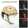 rdzzwxw Tactical Helmet Light with White Red IR LED Task Lamp, Military Helmet Accessories Mount for Mich Fast Helmet Molle System Picatinny Rail, Survival Signal Light for Outdoor Hunting view 2