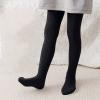 Kids Baby Girls Tights Toddler Cable Knit Warm Leggings Seamless Stretchy Stockings Pantyhose Girls Draw String Pants (Black, 12-24 Months) view 3