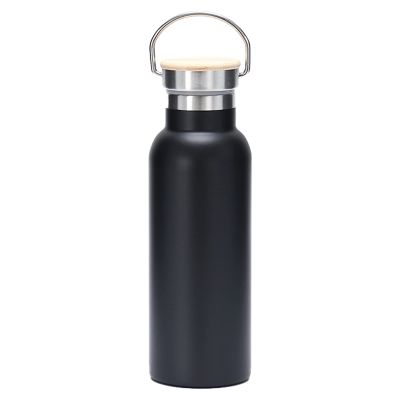 Stainless Steel Water Bottle Standard Mouth Flask, Keeps Liquids Hot or Cold w/Vacuum Insulated for Work, Gym, Travel, Sports (350ml / 500ml / 750ml / 1000ml) (Black,1000ml)
