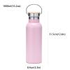 Stainless Steel Water Bottle Standard Mouth Flask, Keeps Liquids Hot or Cold w/Vacuum Insulated for Work, Gym, Travel, Sports (350ml / 500ml / 750ml / 1000ml) (Black,1000ml) view 2