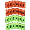 MTTYYD Scrimmage Training Vest Team Sports Pinnies Reversible Numbered Soccer Team Pennies Kids Youth Adult Jerseys (24 Pack) XL-Green,Orange view 1