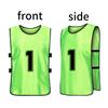 MTTYYD Scrimmage Training Vest Team Sports Pinnies Reversible Numbered Soccer Team Pennies Kids Youth Adult Jerseys (24 Pack) XL-Green,Orange view 3