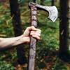 FS Crafts AxeVS001 40" Battle Axe Two Hand Axe Viking Weapons Battle Hatchet War Axe Big Viking Axe Hand Forged Axe Large Berserker Axe Blade Axe Scandinavian Axe Norse Axe view 4
