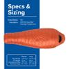 Big Agnes, Greystone Sleeping Bag, 30 Degree, (600 DownTek), Rooibos, Regular, Left Zip view 4