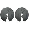 Micro Gainz Dumbbell Fractional 2.5 lb Weight Plate, Ideal for Micro Loading, (Choose Color) 2 Piece Fractional Weight Plates, Designed for Dumbbell Training, Made In USA (Black) view 1