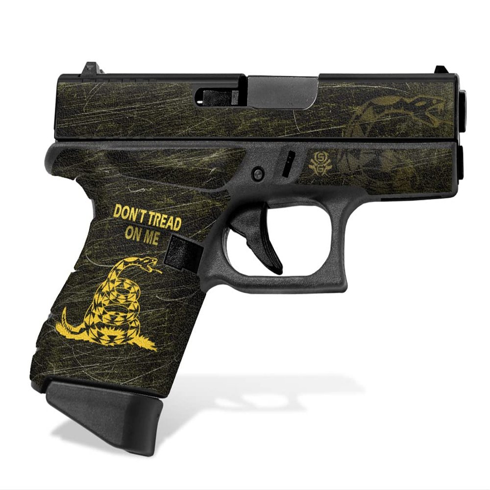 Decal Grip for Glock 43 (Dont Tread on Me)