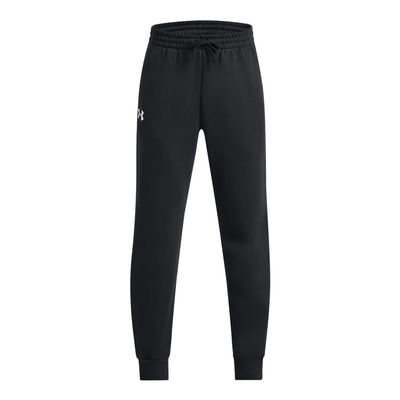 Under Armour Boys Rival Fleece Joggers, (001) Black / / White, X-Large Plus