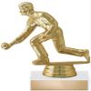 Crown Awards 5.25" Lawn Bowling Male Trophy On White Marble Base, Lawn Bowling Male Award with Custom Engraving 50 Pack Prime view 1