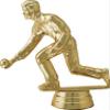 Crown Awards 5.25" Lawn Bowling Male Trophy On White Marble Base, Lawn Bowling Male Award with Custom Engraving 50 Pack Prime view 2