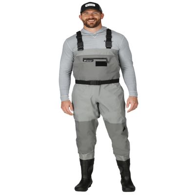 FROGG TOGGS Men's Hellbender PRO Bootfoot Waterproof Fishing Chest Wader for Fishing, Lug Sole, Lug Sole, 8