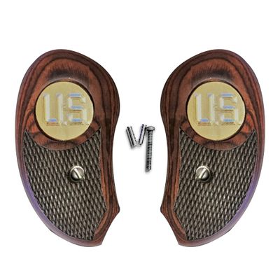 fits Bond Arms Derringer Grips Rosewood US Gold Medallion Grips XL