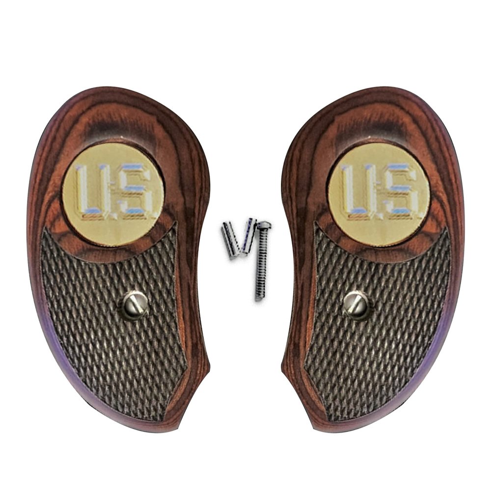 fits Bond Arms Derringer Grips Rosewood US Gold Medallion Grips XL
