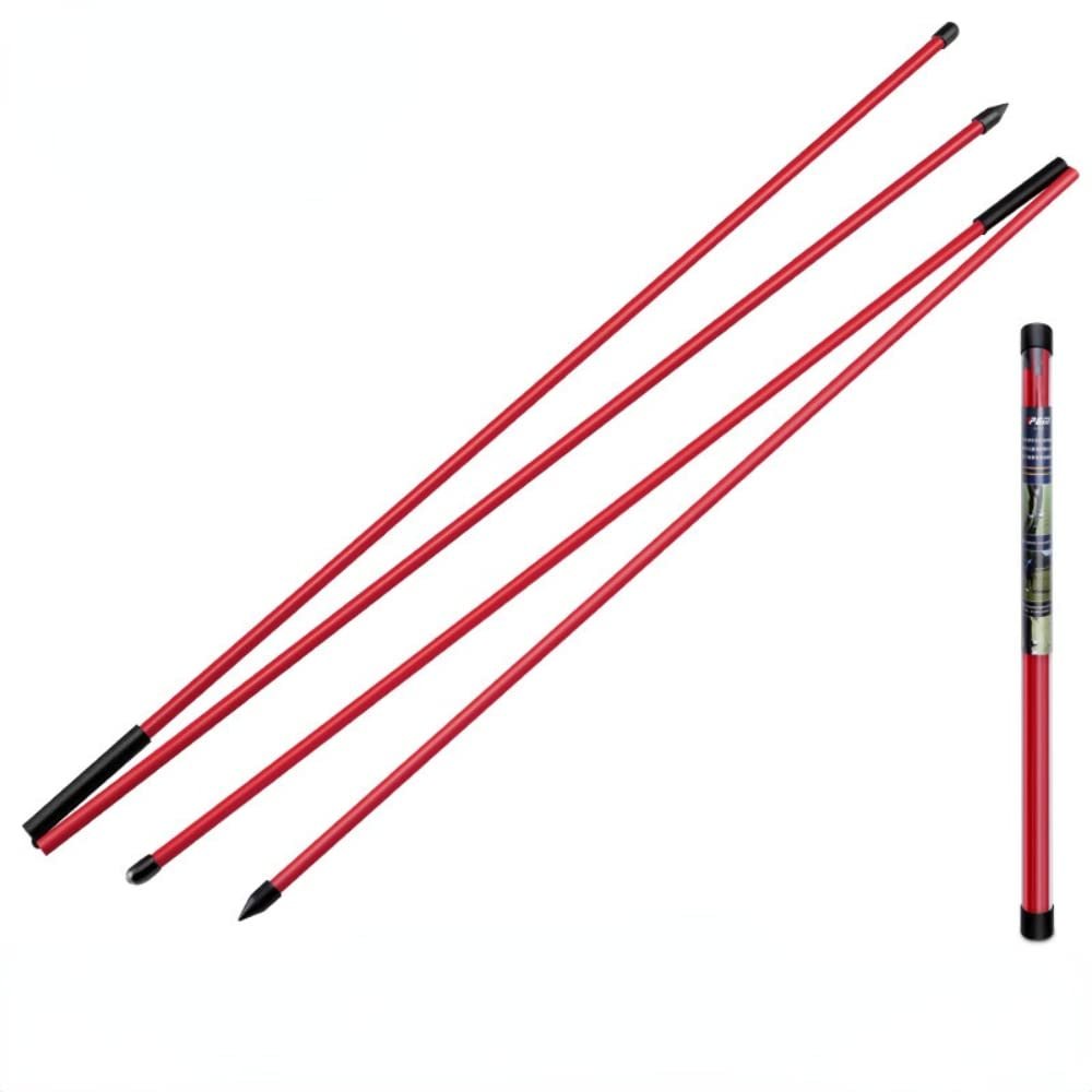 Golf Auxiliary Corrector Trainer Aids Indicator Stick Putter Training Golf Alignment Stick Putting Golf Folding Direction Indicator (Red)