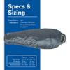 Big Agnes, Anthracite Sleeping Bag, 20 Degree, (FireLine Pro Recycled), Slate, Long, Left Zip view 4