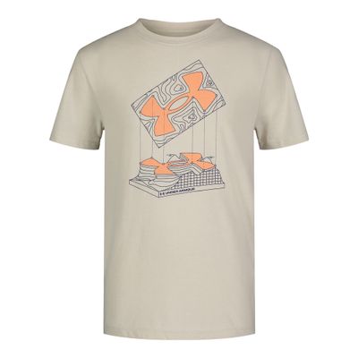 Under Armour Boys' Outdoor Short Sleeve T-Shirt, Crewneck, Fog Surface PRO