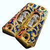 Grips for Colt 1911 Houly Death Model with 24K Gold Plated and Blue Resin Includes Screws view 2