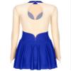 Moily Figure Ice Skating Dress Women Long Sleeve Ballet Gymnastics Leotard Dance Competition Costume Royal Blue E Large view 4