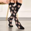 Wusikd Face Custom Compression Socks for Women and Men Circulation Black Long Socks for Athletic Running 1 view 2