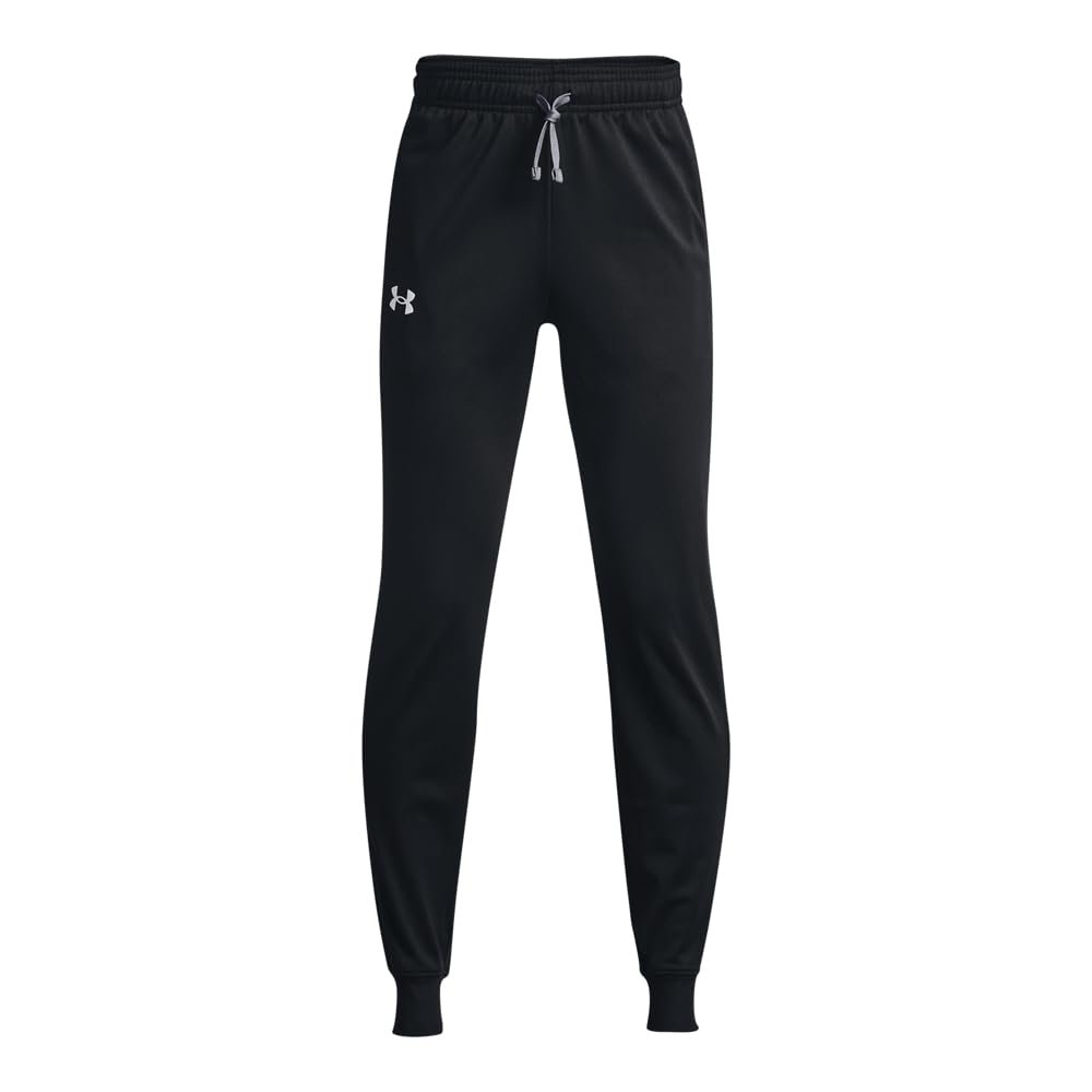 Under Armour Boys Brawler 2.0 Tapered Pants, (001) Black / / Mod Gray, Medium Plus