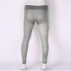 Agoky Men's Mesh Sheer Legging Compression Pants Ice Silk Underwear Tight Seamless Hosiery Trousers Grey One Size view 4