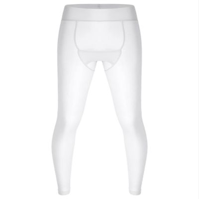 Agoky Men's Mesh Sheer Legging Compression Pants Ice Silk Underwear Tight Seamless Hosiery Trousers White One Size