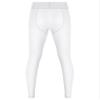 Agoky Men's Mesh Sheer Legging Compression Pants Ice Silk Underwear Tight Seamless Hosiery Trousers White One Size view 2