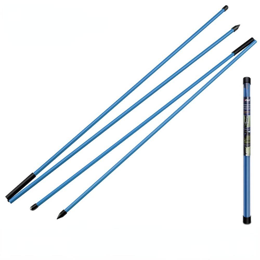 Golf Auxiliary Corrector Trainer Aids Indicator Stick Putter Training Golf Alignment Stick Putting Golf Folding Direction Indicator (Blue)