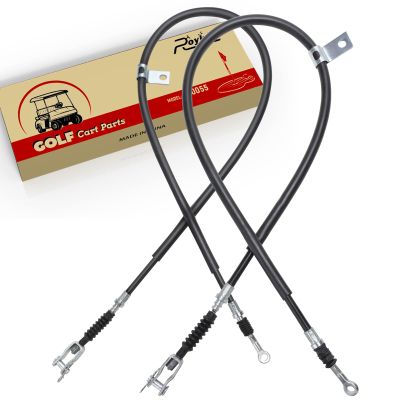 Roykaw Golf Cart Brake Cable Set Compatible with Yamaha G8/G14/G16/G19 Gas & Electric Models, Driver & Passenger Side, Replaces OEM # JF2-F6351-10, JF2-F6341-00