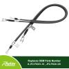 Roykaw Golf Cart Brake Cable Set Compatible with Yamaha G8/G14/G16/G19 Gas & Electric Models, Driver & Passenger Side, Replaces OEM # JF2-F6351-10, JF2-F6341-00 view 2