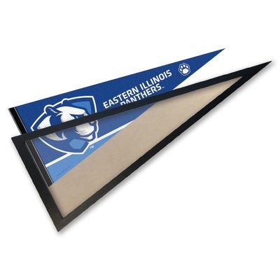 College Flags & Banners Co. Eastern Illinois University Pennant and Wood Pennant Frame
