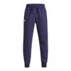 Under Armour Boys Rival Fleece Joggers, (410) Midnight Navy / / White, X-Large Plus view 1