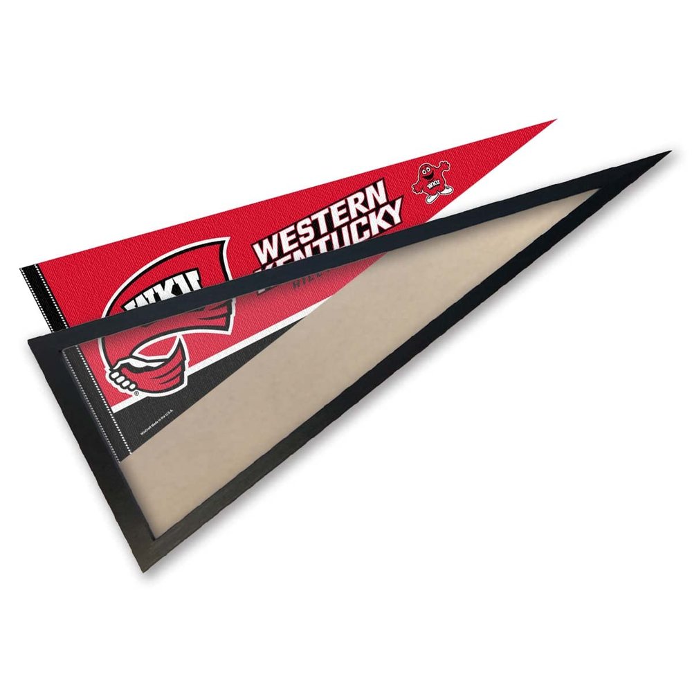 College Flags & Banners Co. Western Kentucky University Pennant and Wood Frame