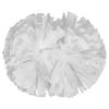 aiviwiai Professional Metallic Cheerleading Pom Poms with Baton Handle, 1 Pair Vibrant Cheerleader Poms for Cheer Squad Spirit, Dance Performance Gear, Team Sports Accessories (White) view 1