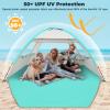 Venustas Beach Tent Sun Shelter for 3/4-5/6-7/8-10 Person, UPF 50+ UV Protection Beach Canopy, Lightweight and Easy Setup Cabana, Portable Beach Shade Tent view 3