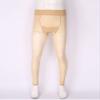 Agoky Men's Mesh Sheer Legging Compression Pants Ice Silk Underwear Tight Seamless Hosiery Trousers Nude One Size view 3