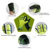 Guaber Soccer Goalkeeper Gloves Goalie Training Gloves Strong Grip Anti-Slip and Breathable for Adults and Children, Green, Size 7 view 4