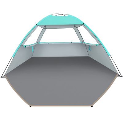 Venustas Beach Tent Sun Shelter for 3/4-5/6-7/8-10 Person, UPF 50+ UV Protection Beach Canopy, Lightweight and Easy Setup Cabana, Portable Beach Shade Tent