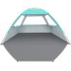 Venustas Beach Tent Sun Shelter for 3/4-5/6-7/8-10 Person, UPF 50+ UV Protection Beach Canopy, Lightweight and Easy Setup Cabana, Portable Beach Shade Tent view 1