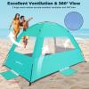 Venustas Beach Tent Sun Shelter for 3/4-5/6-7/8-10 Person, UPF 50+ UV Protection Beach Canopy, Lightweight and Easy Setup Cabana, Portable Beach Shade Tent view 4