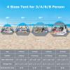 Venustas Beach Tent Sun Shelter for 3/4-5/6-7/8-10 Person, UPF 50+ UV Protection Beach Canopy, Lightweight and Easy Setup Cabana, Portable Beach Shade Tent view 2
