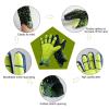Guaber Soccer Goalkeeper Gloves Goalie Training Gloves Strong Grip Anti-Slip and Breathable for Adults and Children Black view 4