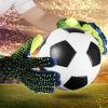 Guaber Soccer Goalkeeper Gloves Goalie Training Gloves Strong Grip Anti-Slip and Breathable for Adults and Children, Green view 4