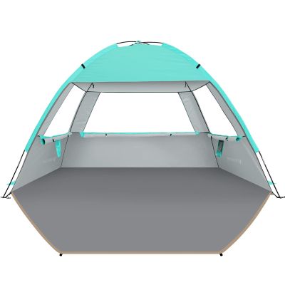 Venustas Beach Tent Sun Shelter for 3/4-5/6-7/8-10 Person, UPF 50+ UV Protection Beach Canopy, Lightweight and Easy Setup Cabana, Portable Beach Shade Tent