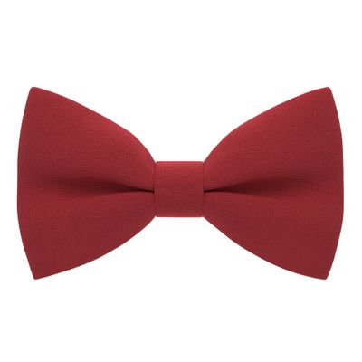 Bow Tie House Boys Classic Pre-Tied Bow Tie Formal Solid Tuxedo (Medium, Red)