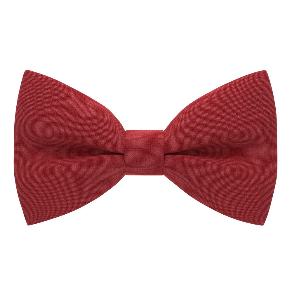 Bow Tie House Boys Classic Pre-Tied Bow Tie Formal Solid Tuxedo (Medium, Red)