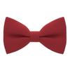 Bow Tie House Boys Classic Pre-Tied Bow Tie Formal Solid Tuxedo (Medium, Red) view 1