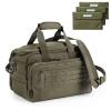 VEAGIA Pistol range bag Gun bag Pistol case Gun case Magazine Lockable double-layer explosion proof zipper Pistol Soft Carrying Bags (ArmyGreen 3.0) view 1