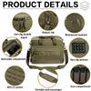 VEAGIA Pistol range bag Gun bag Pistol case Gun case Magazine Lockable double-layer explosion proof zipper Pistol Soft Carrying Bags (ArmyGreen 3.0) view 4